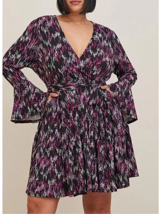 torrid Dresses & Skirts - Mini Studio Knit Tiered Dress Size 6X (30/32)
